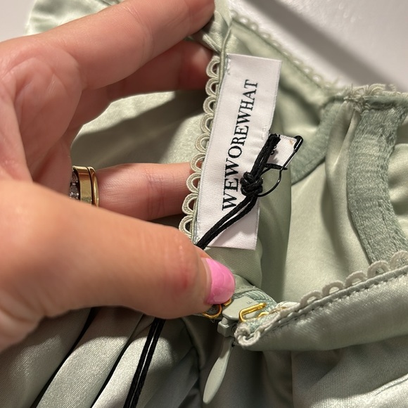 Corset High Low Maxi in Fog Green (We Wore What) Fog Green New Wit Tags 00 - Picture 5 of 5